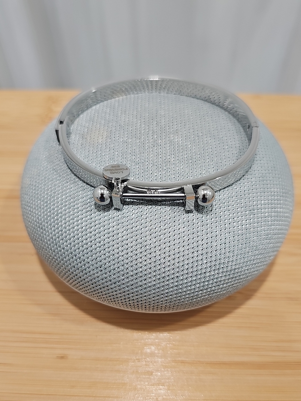 Stainless Steel Women’s Bar Hinge Bangle Bracelet